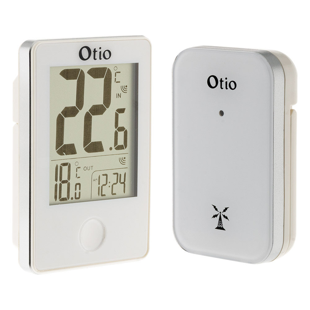 Thermomètre électronique 77mm LCD Blanc - Otio