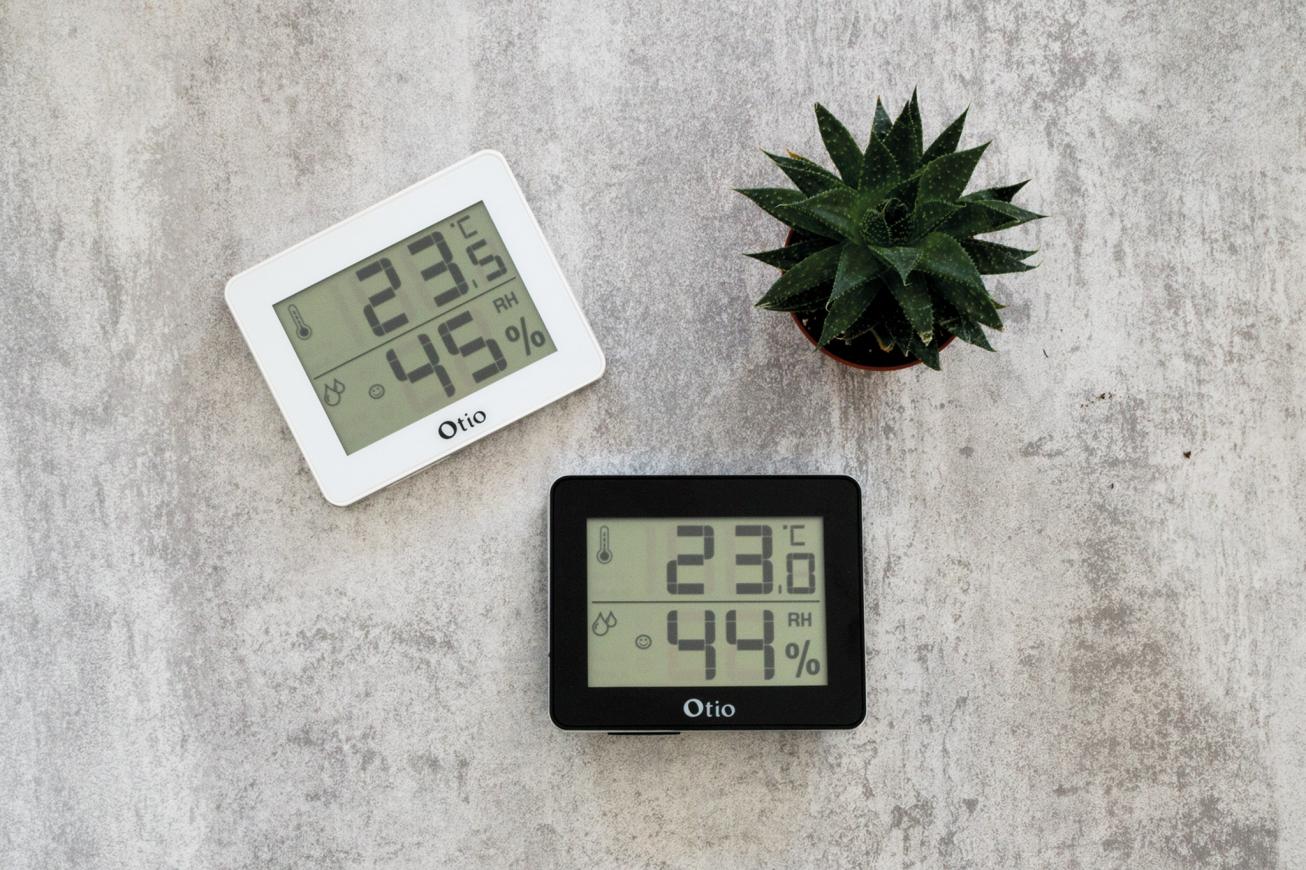 Otio-Thermomètre/Hygromètre Noir - Otio & Thermomètre intérieur à
