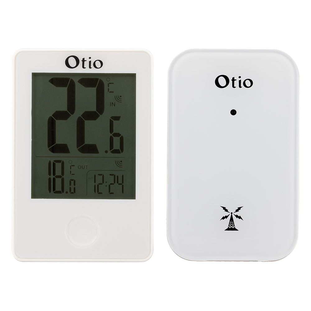 Wewoo - Thermomètre intérieur / extérieur numérique avec horloge -  Thermomètres - Rue du Commerce
