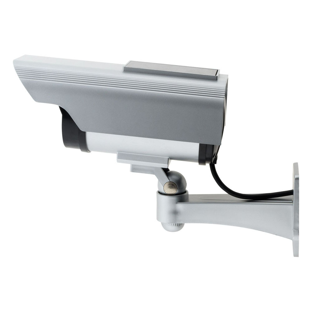 Caméra de surveillance extérieure factice avec LED - Otio