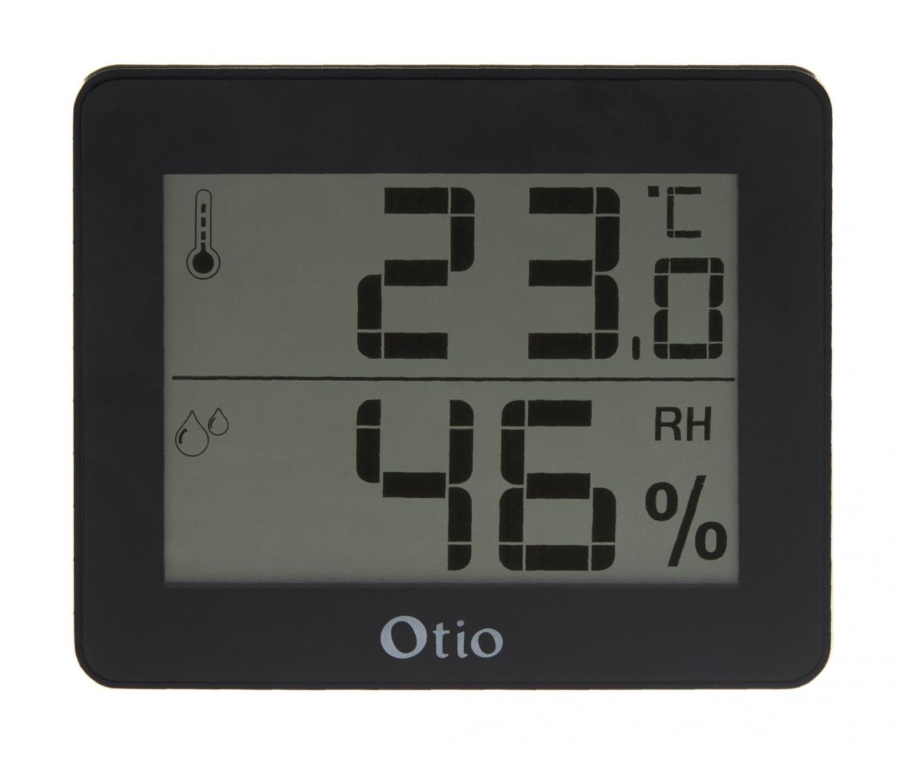 OTIO Thermomètre / hygromètre intérieur OTIO noir